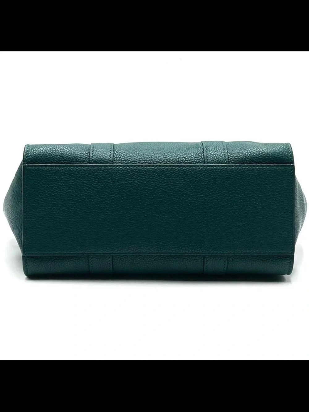 Mulberry Dark Green Leather Satchel with Shoulder Strap